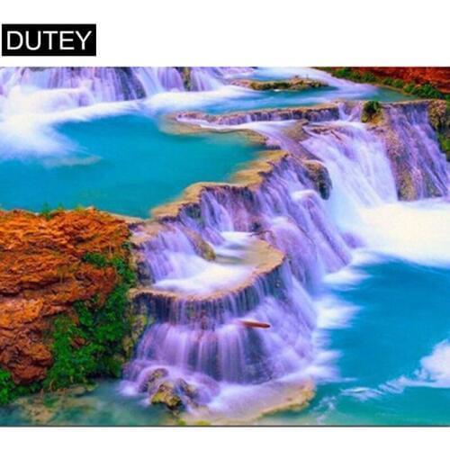 Full Square/Round Drill 5D DIY Diamond Painting"Great Falls"3D Diamond Embroidery Cross Stitch Mosaic Home Decor Gift JCC