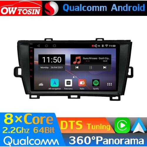 Qualcomm 8Core Android Car Media For Toyota Prius XW30 2009-2017 GPS 360 Panoramic Radio CarPlay HIFI Optical HDMI DTS DSP WiFi
