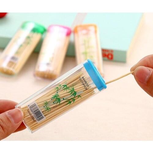 Bamboo Toothpick Disposable Natural Toothpicks Fruit Double Sharp Tooth Stick Home Restaurant Hotel Product Party Accessories