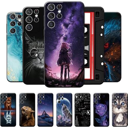 For Samsung S21 Ultra Case Back Cover G998B Silicone Phone Case For Samsung Galaxy S21 Ultra Soft TPU Case For Samsung S21 Ultra