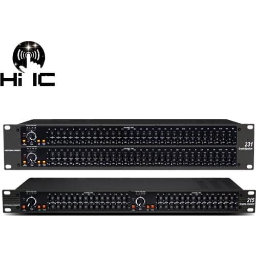 Dual 31 Bands Equaliser Digital Equalizador De Audio Equalizers Profesional Sound System Stage & Karaoke EQ Equipment