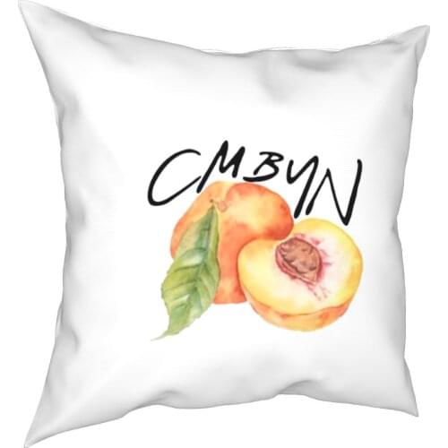 Call Me By Your Name Peach Pillowcase Polyester Cushion Cover Decorative CMBYN LGBT Throw Pillow Case Cover Home Square 45X45cm