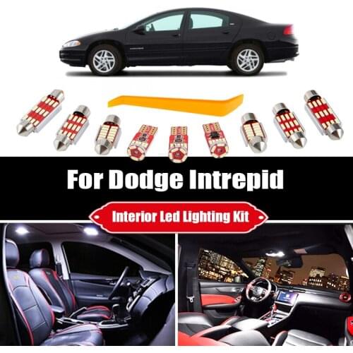 For Dodge Intrepid 1993-2003 2004 Canbus Vehicle LED Interior Map Dome Trunk Door Light Bulbs Car Reading Lighting Accessories