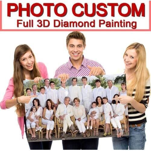 Photo Custom! Private custom! 5D DIY Diamond Painting! Make Your Own Diamond Painting Full Square Diamond Rhinestone Embroidery