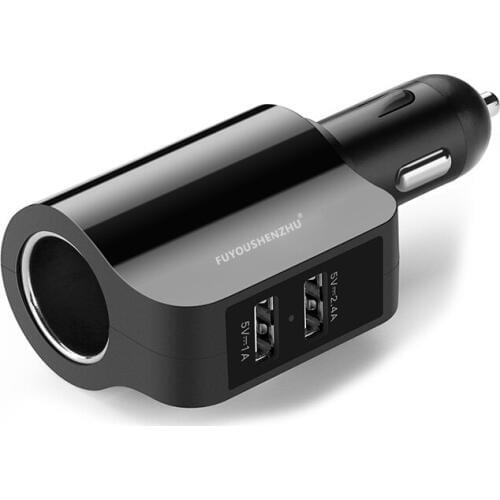 FUYOUSHENZHU Vehicle charger Dual USB on-board charger Cigarette Lighter Multifunctional universal USB car charging
