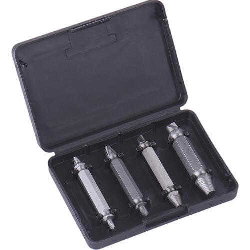 4 Pcs/set Damage Screw Bolt Remover Double Side Damaged Screw Extractor Drill Bits Out Bolt Stud Car Tool S2 Steel