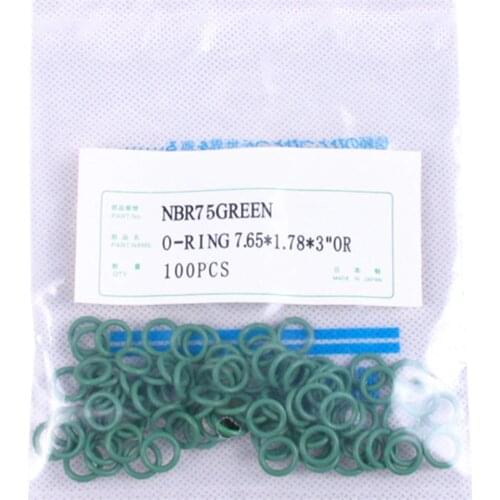7.65*1.78mm ) #6 R12 NBR Rubber O-Ring Seal Kit,High Temperature Resistance for Car Air Conditioning valve 1/4 5/16 3/8 1/2