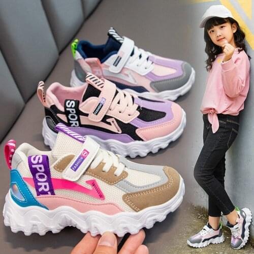 Children Tennis Running Shoes Boys Girls Sneakers Boy Girl Breathable Casual Shoes Kids Zapatilla Kроссовки 11 12 13 14 Year Old