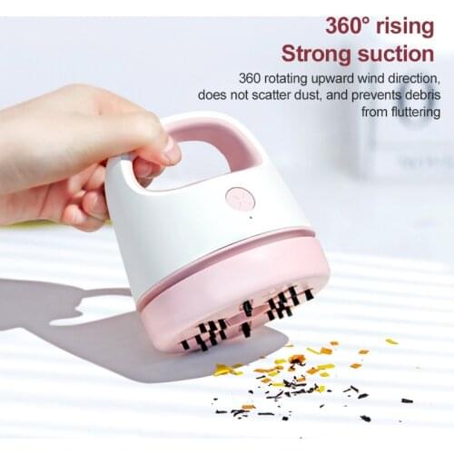 Mini Vacuum Cleaner Desktop Handheld Paper Dust Cleaner Home Table Sweeper Portable Vacuum Cleaner For Classroom Office
