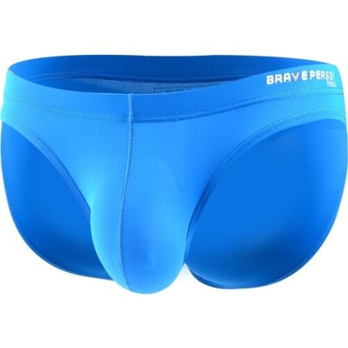 2019 Brand Brave Person Mens Sexy Underwear Briefs Gay Underwear Male Nylon Briefs for Men swimming trunks