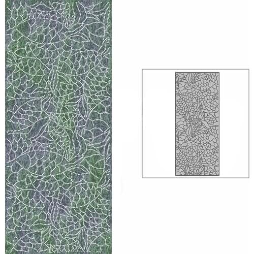 New Slim Spotted Fish Scales Background Plate Craft Embossing Mold 2021 Metal Cutting Dies for Scrapbooking Album Card Making