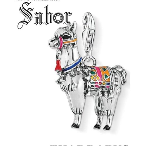 Alpaca Llama Charms Pendant silver plated Pendants Fashion Jewelry Cute Gift For DIY Jewelry Making DIY Women Men thomas