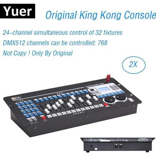 DMX Lighting Console King Kong KK768 DMX Controller 768 Stage Light Controller Beam Moving Head Light Console Flight Case Pack
