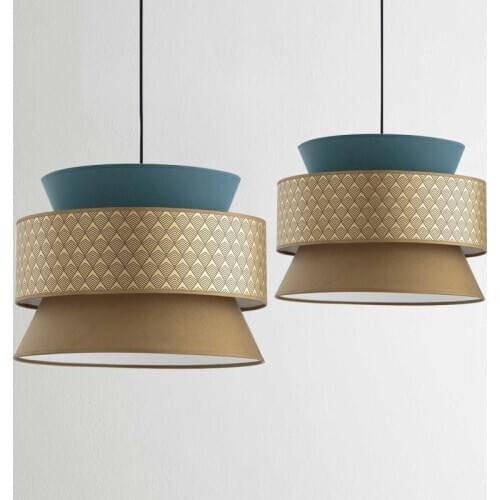 Modern Minimalist Individual Restaurant Fabric Suspension Luminaire Living Room Decoration Bedroom Study Model Room Hotel Bar