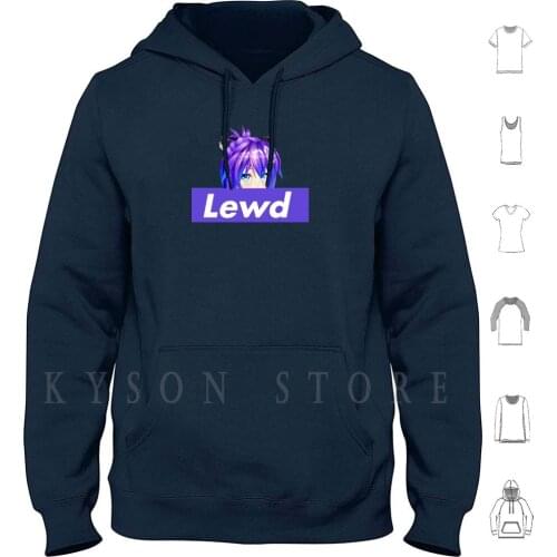 Lewd Projekt Melody Peeker Hoodie long sleeve Cotton Lewd Lewdcast Lewd Melody Lewd Project Lewd Cast Lewd Podcast