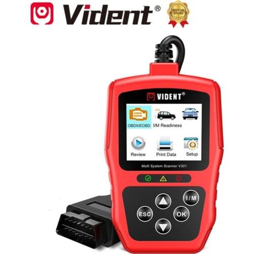Vident V301 OBD2 Code Scanner with SAS EPB DPF Oil Battery Reset Special Function for V-W /Audi /Skoda /Seat Diagnotic Tools