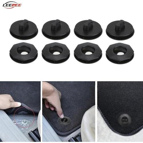 4pcs Car Floor Mat Clips Fasteners Carpet Grips Clamps Fixing Anti Slip Accessories Interior for Caravan 4x4 Auto Marine Boats