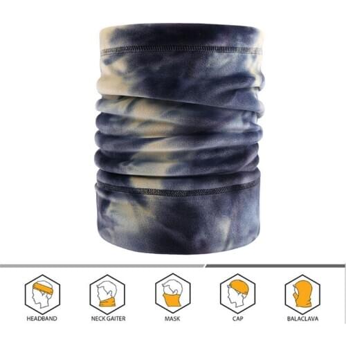 Winter Warm Bib Double-fleece multi-purpose Outdoor Riding Face Mask Men Women Fleece Hood Sports Neck Gaiter Thick Collar Hat