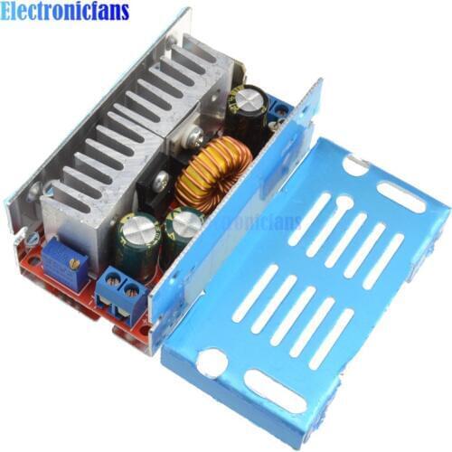 1Set 200W Non-isolated Step-down Converter Buck Module DC 4.5-32V Adjustable Voltage Regulated Power Supply with Aluminum Shell