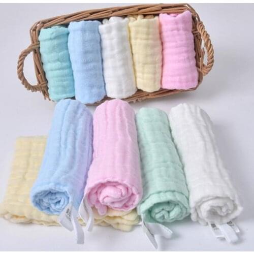1Pcs/Lot Baby Towel Saliva Gauze Towel Cotton Comfort Baby Infant Wash Bath Towel Newborn Children Small Square Handkerchief
