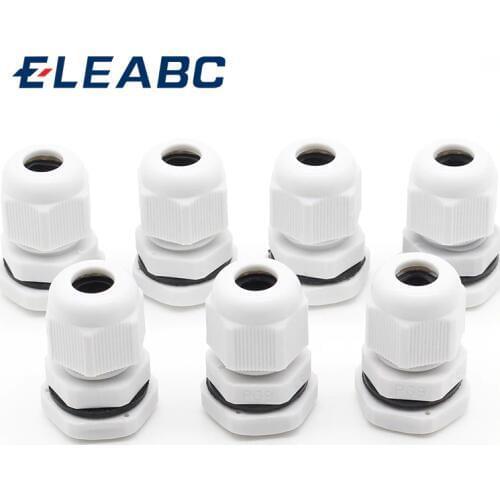 10pcs High Quality IP68 PG9 4-8MM Waterproof Nylon Cable Gland Waterproof Gasket Plastic Waterproof Connector
