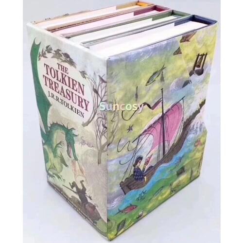 4 Book/set The Tolkien Treasury English History Books Set for Children,Children Enlightenment Bedtime Reading Books