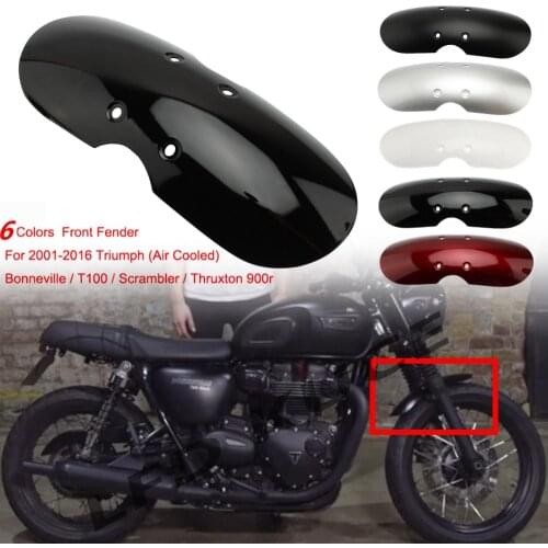 5 Colors Cafe Racer Motorcycle Short Front Fender Mask Motorbike Splash Mudguard Fairing Chopper fit for Triumph Scrambler 01-16