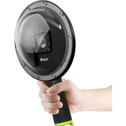 5 Set Shoot 6'' Underwater Photography Dome Port Diving Camera Lens Waterproof Housing Case Float Grip Kit for Gopro Hero 3 3+ 4