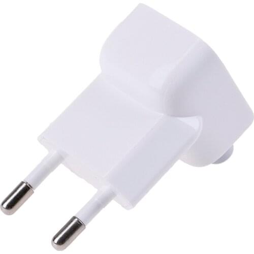 1pc Adapter Power for Mac Book 2.8x2.8x1.8x5.5cm US to EU Plug Travel Charger Converter Supplies