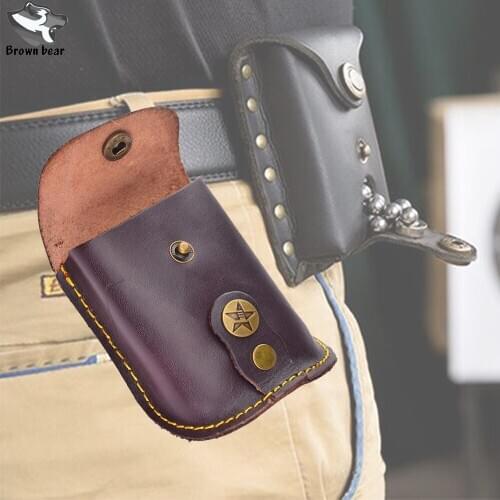 Leather Material caza Hunting Accessories 1pcs Slingshot Corium Stainless Steel Balls Bag Case Pouch Holster Sling Shot
