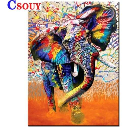 Elephant New 5D Diy Diamond Embroidery Animal Diamond Mosaic Drawing Full Square Round Drill Diamond Painting Cross Stitch Decor