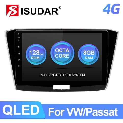 ISUDAR T72 Android 10 Car Radio For VW/Passat b8 Magotan 2015- Car Multimedia Player IPS GPS Stereo System CANBUS Camera no 2din