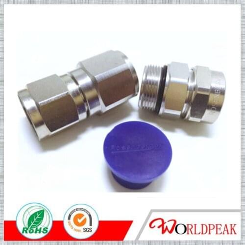 Free shipping 2pcs 1/2'' superflexible cable coaxial connector N type male straight