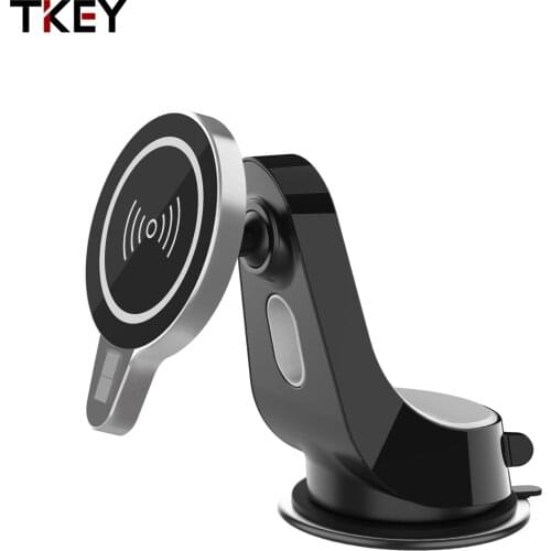 15W Wireless Car Charger Fast Charging Mobile Phone Holder 360° Rotation for iPhone 12 11 XS XR 8 Samsung S9 S8 S7 S6 Note8