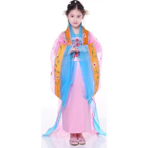 Childrens Fairy Costume Chinese Princess Cosply Costume Female Tang Dress Hanu Chinese Traditional Costume for Kids 18