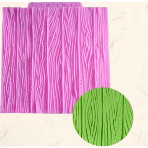 DIY Fondant Silicone Mold Handmade Wooden Texture Chocolate Cake Mold Silicone Mold