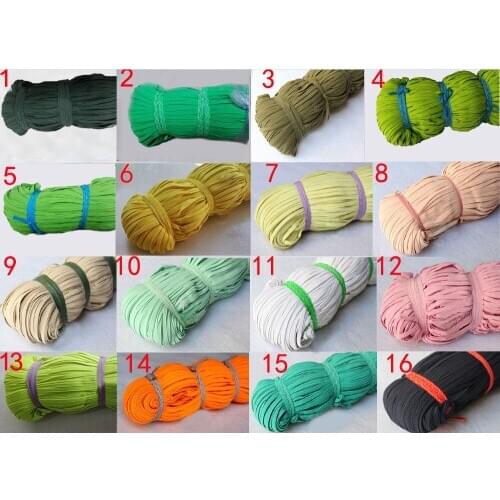 5 rolls 32colors 50 Yards/roll 5mm width Skinny Elastic for Baby Hair Bands headband Hair Accessories Free Shipping