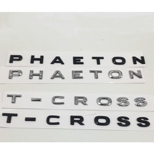 Trunk Letters Emblem For VW TIGUANL PHAETON MAGOTAN PHIDEON TOUAREG POLO GOLF PASSAT SHARAN LAMANDO T-ROC TOURANL THARU LAVID