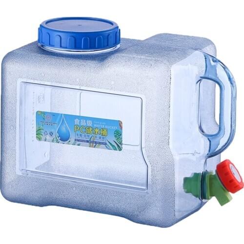 8L Capacity Outdoor Water Bucket Barrel Portable Camping Picnic Hiking Driving Water Tank Container with Fauce