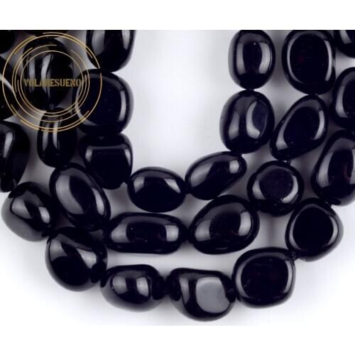 Natural Irregular Black Agates Stone Beads Freeform Loose Spacer Gemstones Beads For Jewelry Making Diy Bracelet Necklace 8-10mm