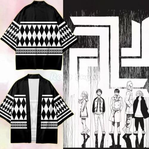 1pcs Tokyo Revengers T-shirt Sano Manjirou Ken Ryuguji Haori Anime T shirt Summer Men Short-sleeve Tees Tops/Shorts/Pant C24M176