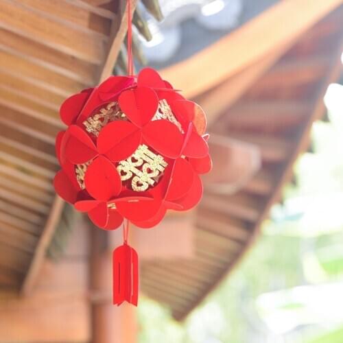 Hydrangea wedding room decoration non-woven flower ball pendant