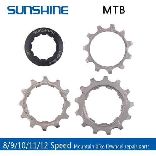 SUNSHINE 1pcs bicycle Cassette Cog MTB Bike 8 9 10 11 12 Speed 11T 12T 13T Freewheel Parts For Compatible SHIMANO SRAM Cassettes