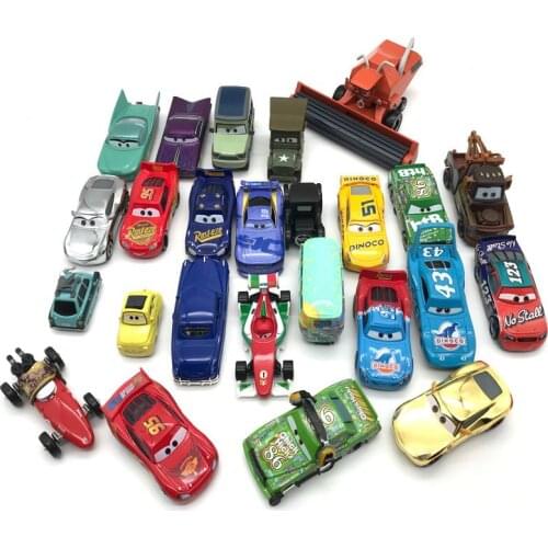 Disney Pixar Cars 2 3 Lightning 40 Style Mcqueen Mater Jackson Storm Ramirez 1:55 Diecast Vehicle Metal Alloy Boy Kid Toys Gift