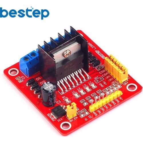 L298N DC Motor Driver Module Dual H Bridge DC Motoe Driver Module Stepper Motor Driver Board for Arduino PIC AVR