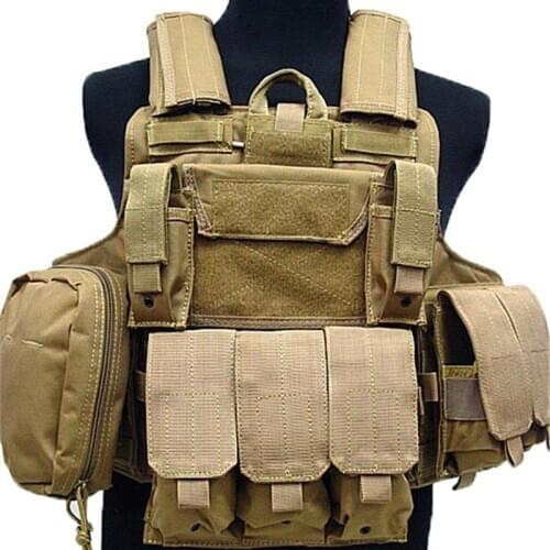 Multi Pockets Camouflage Molle Tactical Waistcoat Airsoft Hunting Shooting Combat Gear Magazine Pouch Armor Plate Carrier Vest