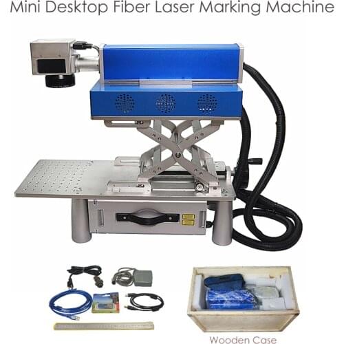 LY FB-01 Mini Desktop Fiber Laser Marking Machine 20W 220V 110V Common Use Need To Link with Computer