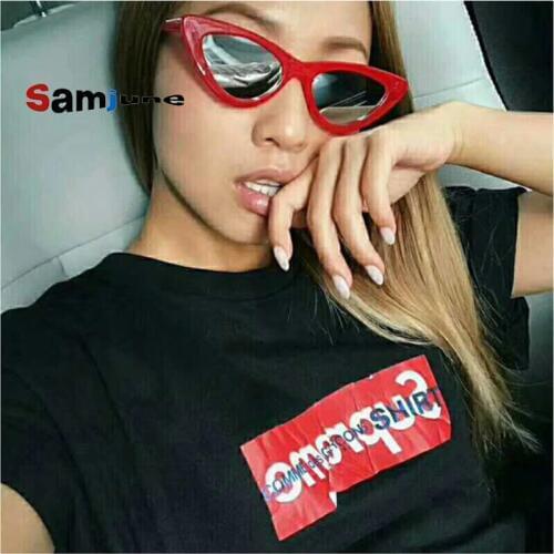 2017 New Sexy Elegant Cat Eye Sunglasses Floral Oval Sun Shades Chic Lady Sunnies Eyewear Brand Designer Sunglasses Women UV400