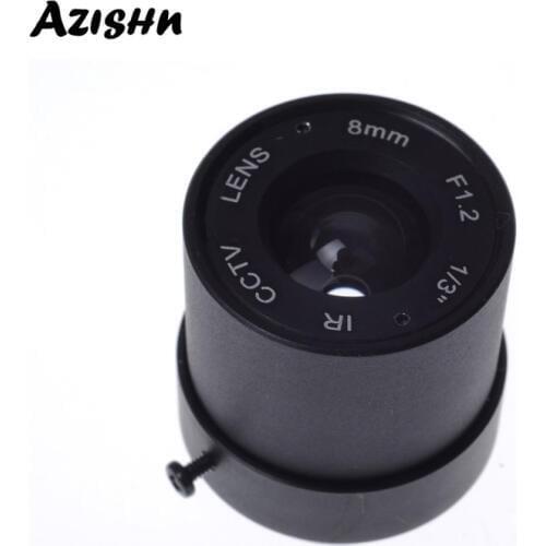 Wholesale CCTV CS LENS 8mm 40degrees 1/3" F1.2 CCTV Fixed Iris IR Infrared CS Mount Lens For Security CCTV Camera