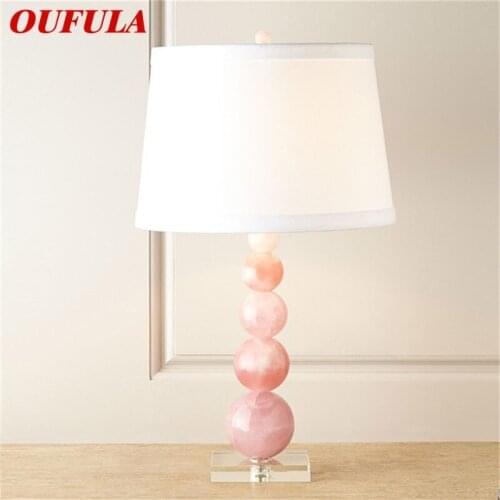 OUFULA Dimmer Table Lamp LED Ceramic Modern Office Luxury Decoration Desk Light For Home Bedside